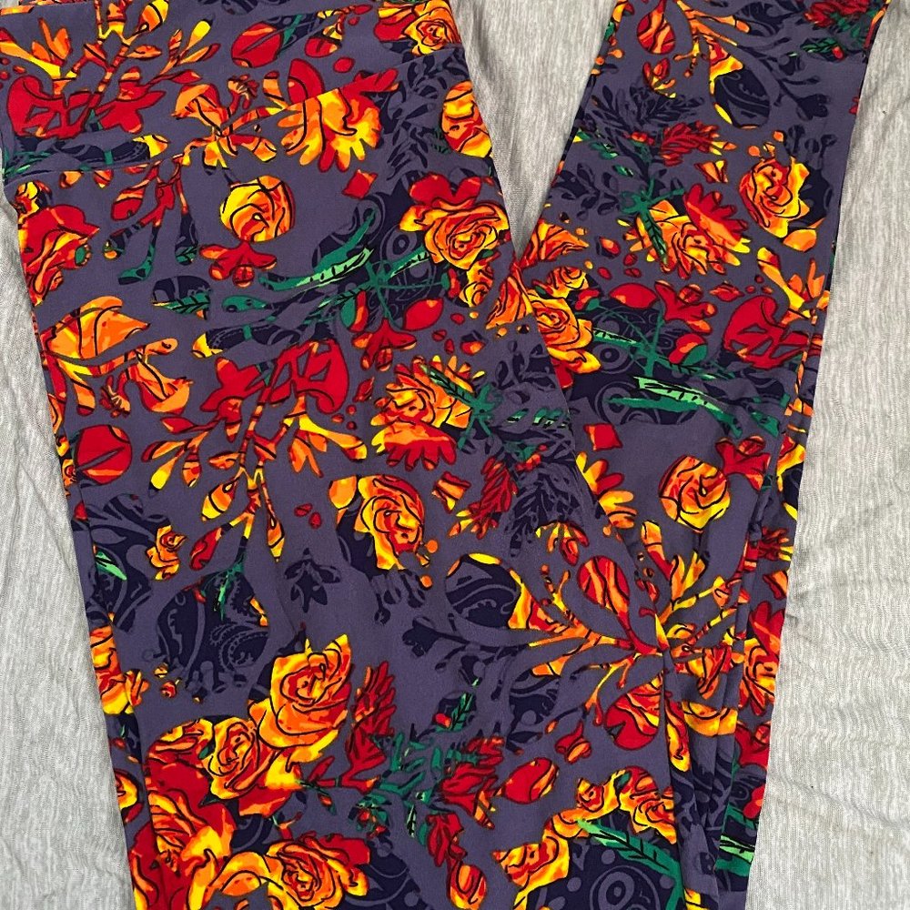 Lularoe TC Leggings - floral